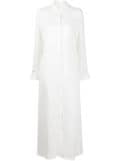 TWP long-sleeve maxi shirt dress - White