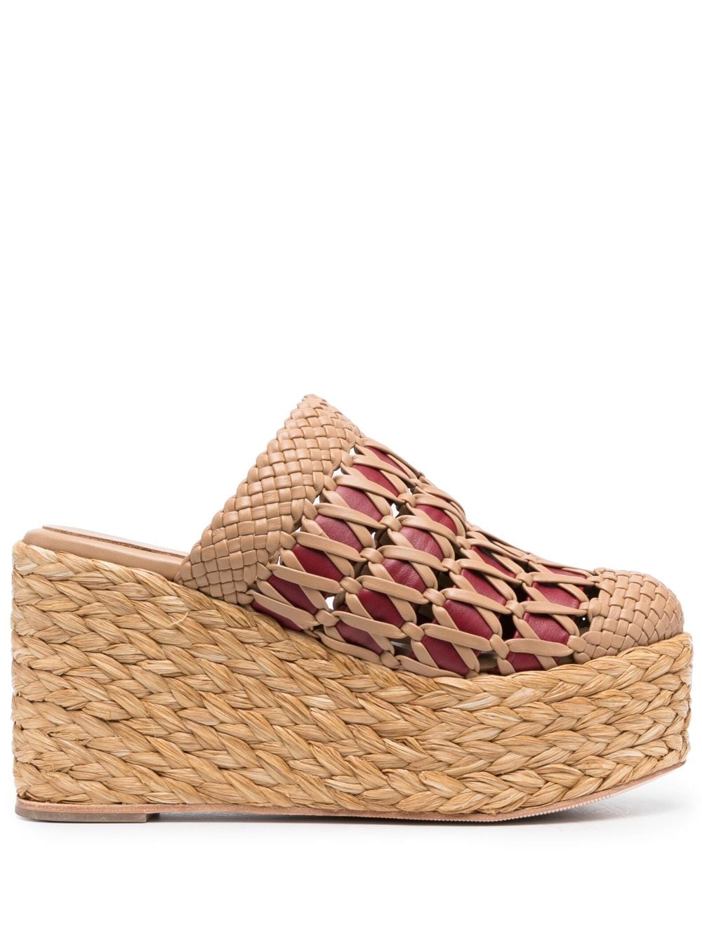 PALOMA BARCELÓ 105MM INTERWOVEN WEDGE MULES