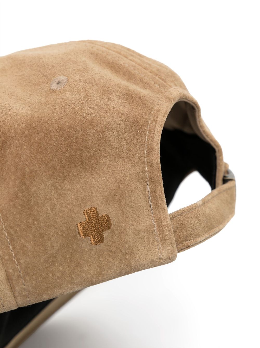 BEAMS PLUS logo-embroidered suede cap - Bruin