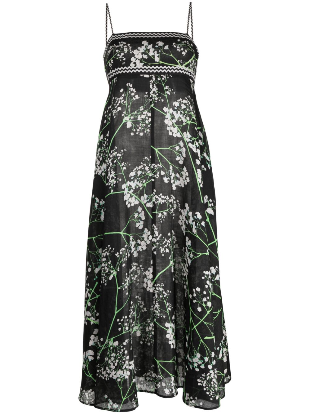 Cynthia Rowley Summer Floral Print Midi Dress   Farfetch