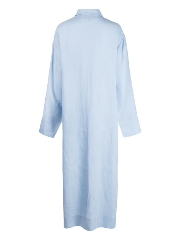 Cynthia Rowley floral-embroidered Shirt Dress | Blue