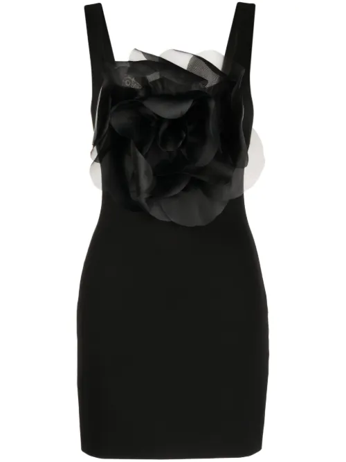 Robe courte à appliques fleurs - Cynthia Rowley - Modalova