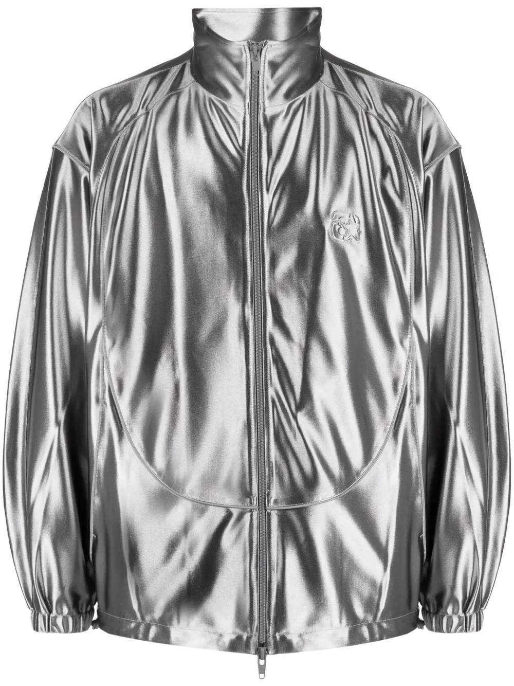 Alexander Wang Donsjack met logo-reliëf Zilver