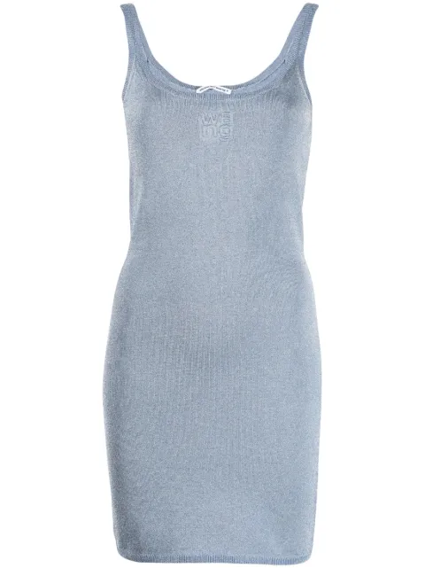Alexander Wang vestido corto con logo en relieve