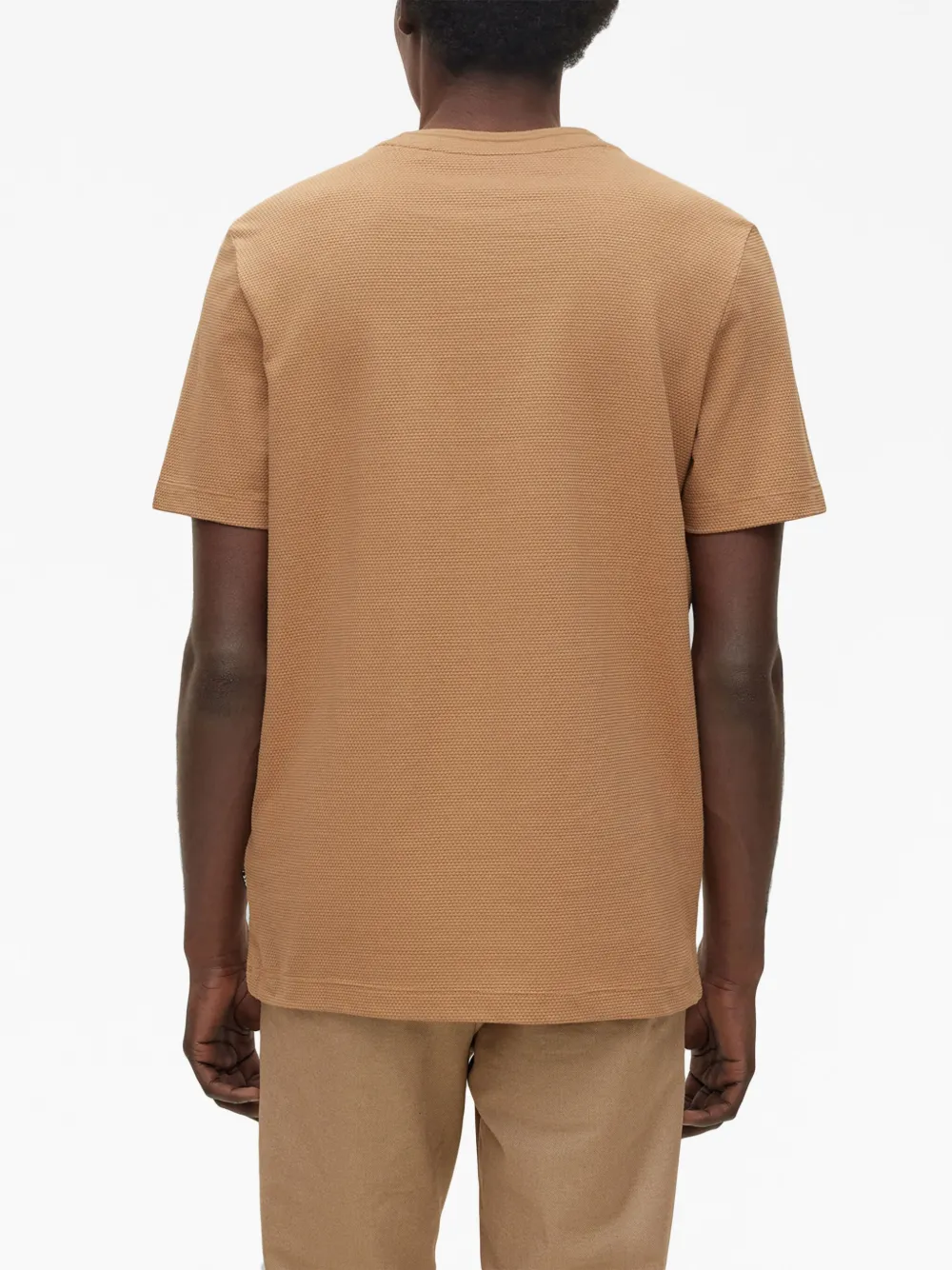 BOSS T-shirt met ronde hals Beige