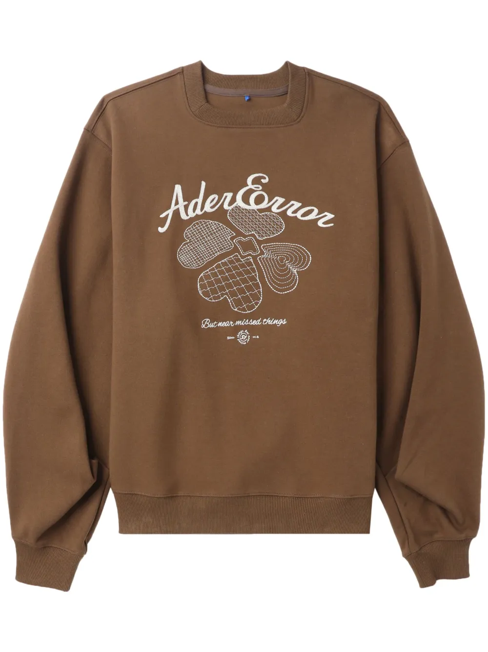 Ader Error logo-embroidered jersey sweatshirt
