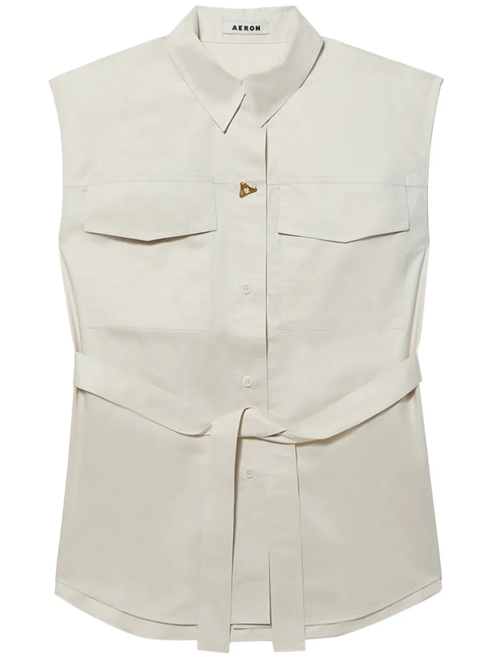 AERON sleeveless poplin shirt