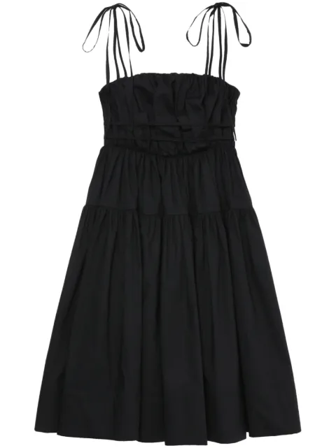 ACT Nº1 pleat-detail square-neck dress
