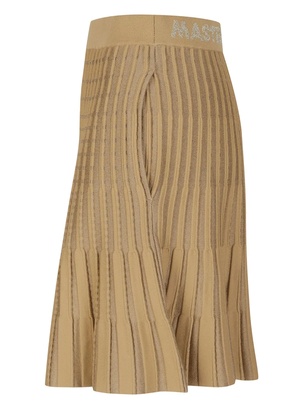 Master Bunny Edition Brown Pintuck Pattern Jacquard Knit Skirt In Braun