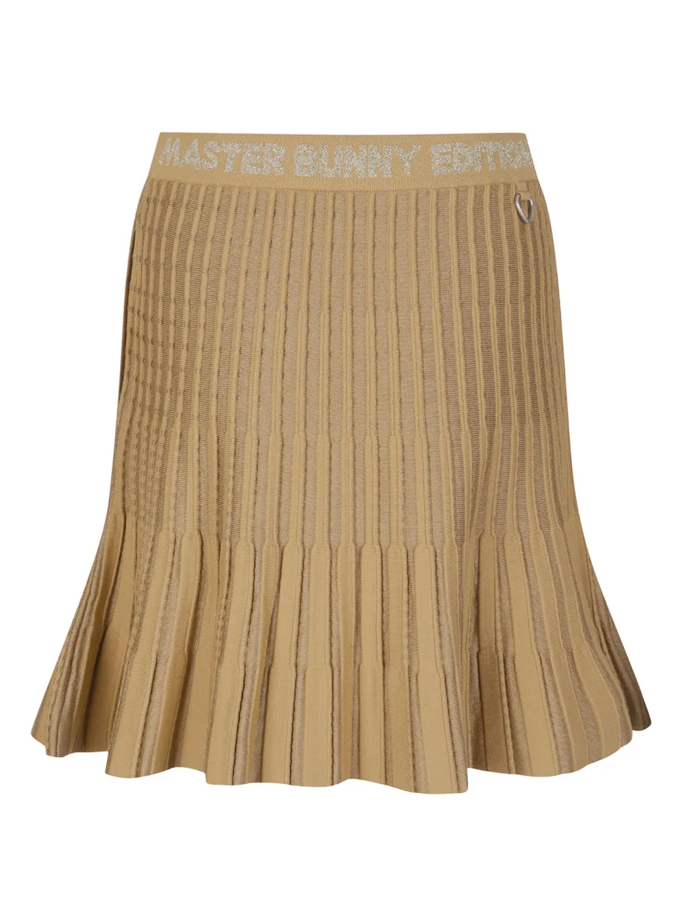 Master Bunny Edition Brown Pintuck Pattern Jacquard Knit Skirt In Braun