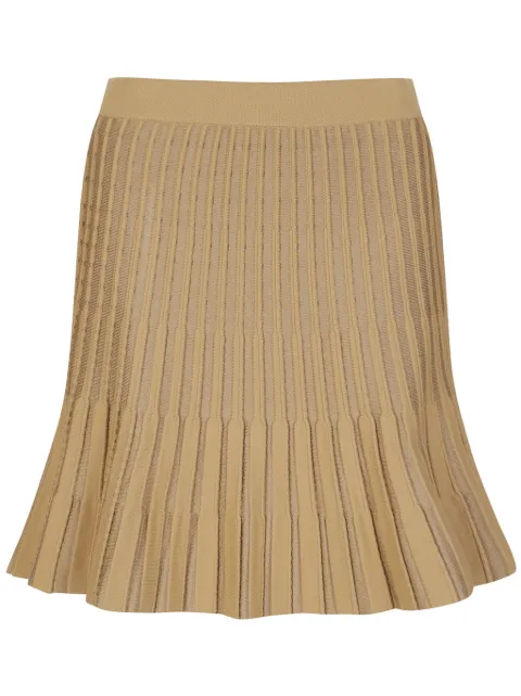 MASTER BUNNY EDITION logo-waistband flared skirt