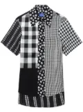 Ader Error Amb patchwork short-sleeve shirt - Black