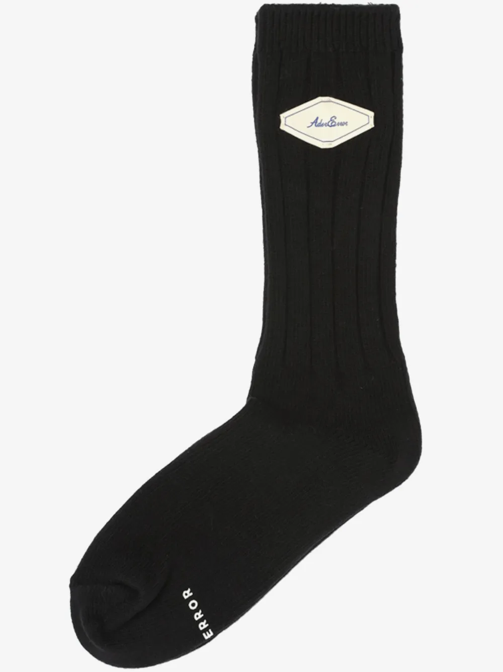 Ader Error chaussettes à patch logo | noir | Image 1