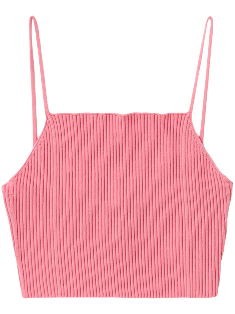 AERON rib-knit crop top