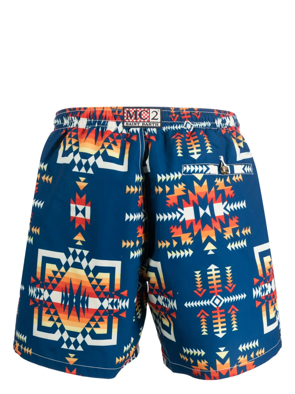 MC2 Saint Barth graphic-print swim shorts - Blauw