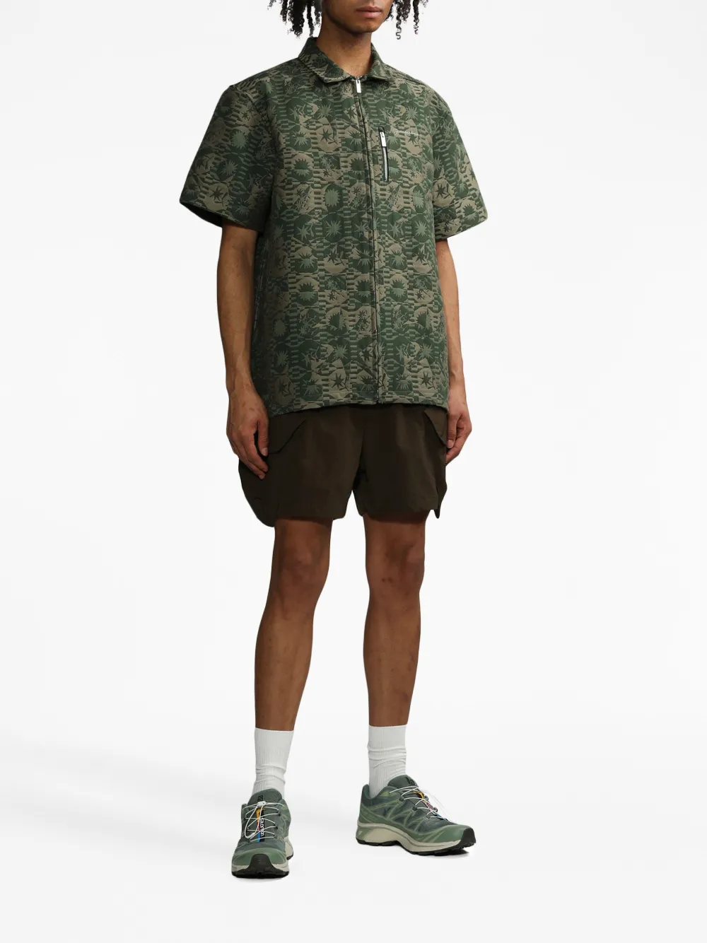 Jacquemus La Chemise Banho zip-up shirt - Groen