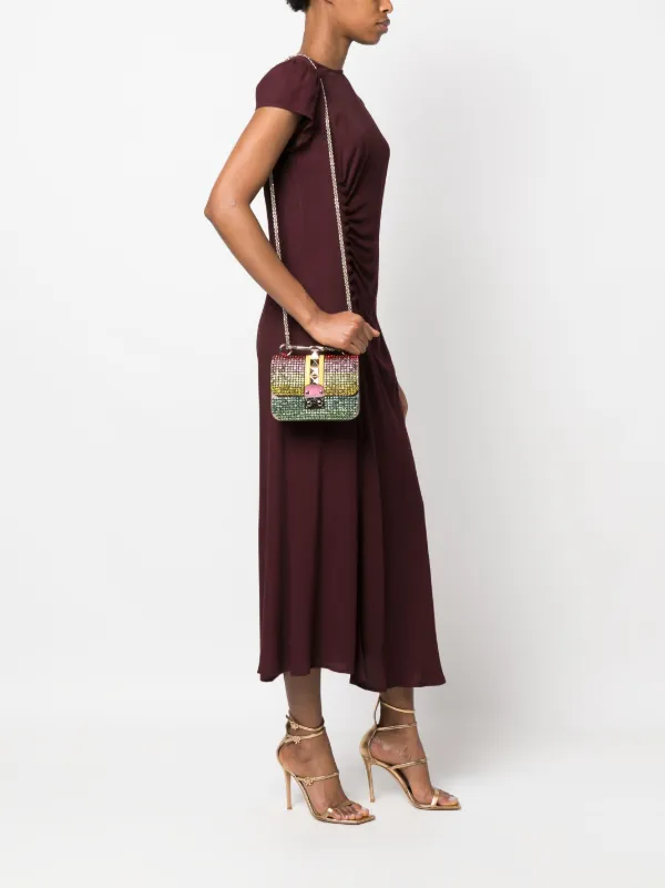 Valentino Garavani Pre Owned Glam Lock crystal embellished