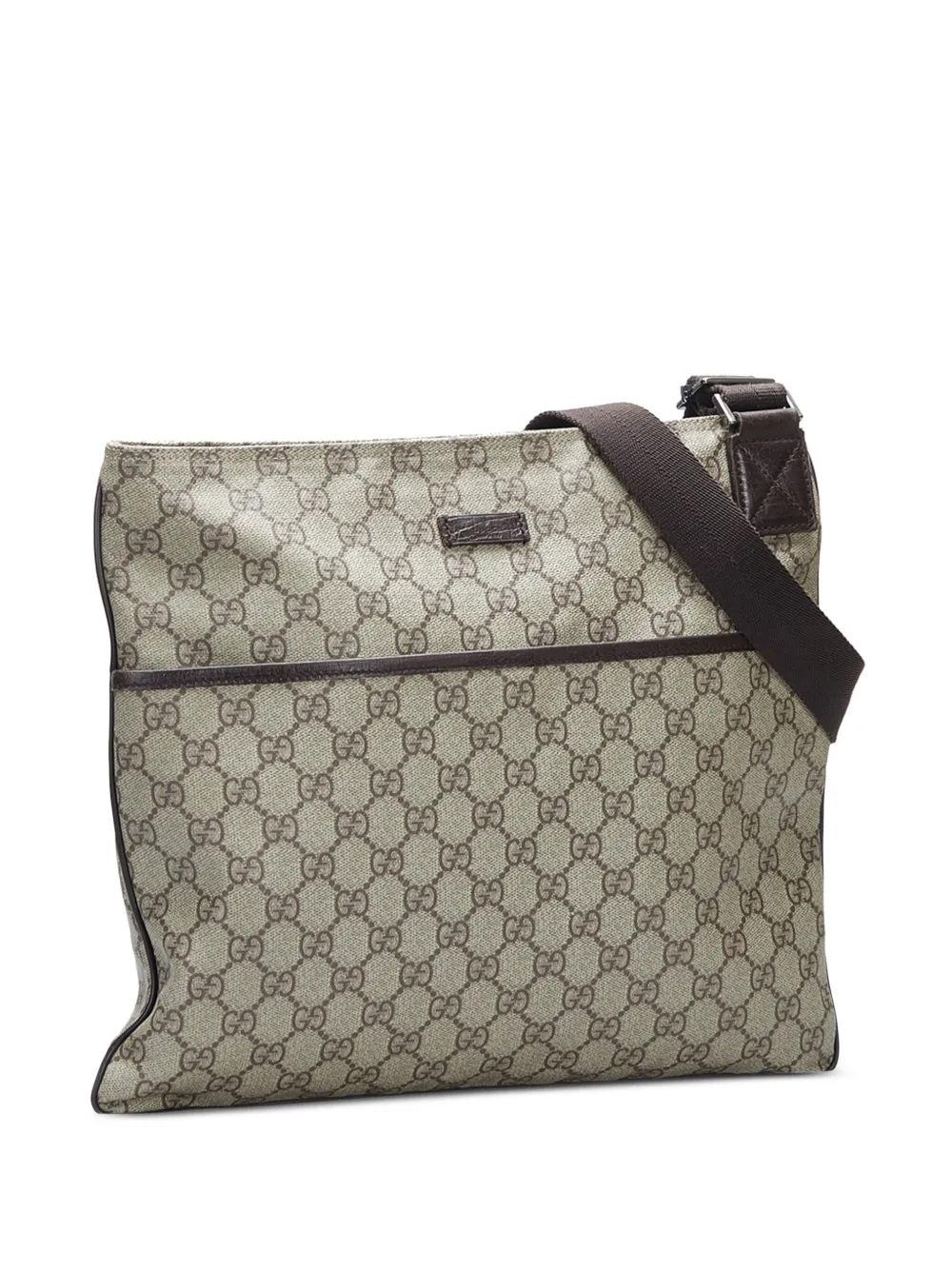Gucci Pre-Owned GG Supreme crossbody bag - Bruin