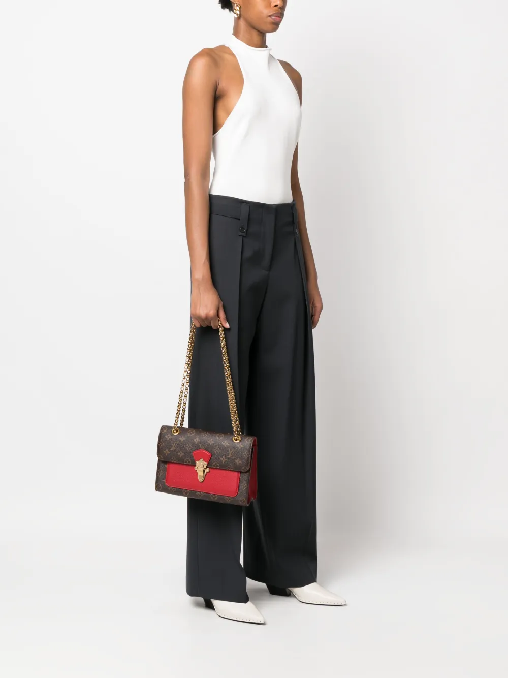 Louis Vuitton 2019 pre-owned Victoire schoudertas - Bruin