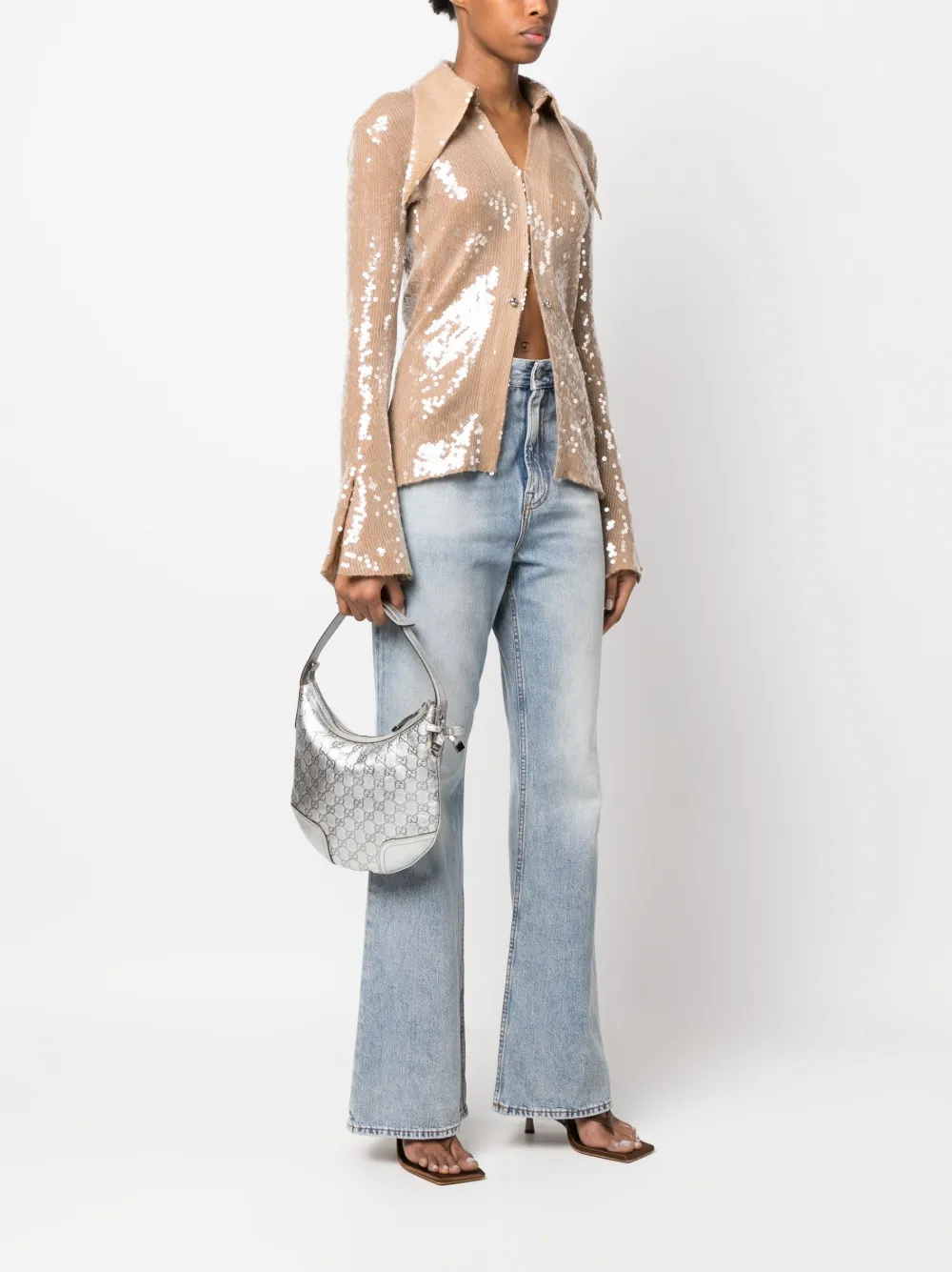 Gucci Pre-Owned Guccissima Princy shopper - Zilver