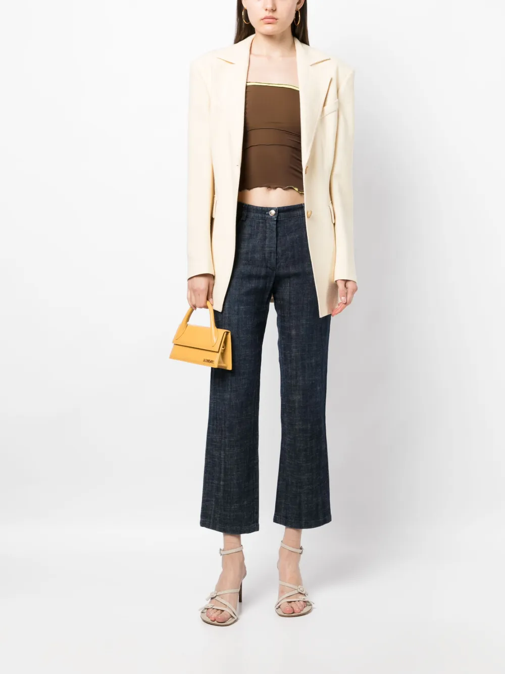 CHANEL Pre-Owned Cropped jeans - Blauw