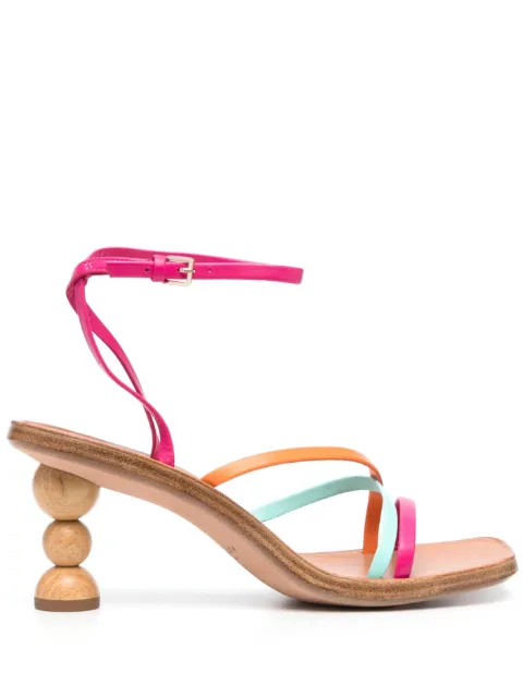 Kate Spade 80mm sculpted-heel leather sandals