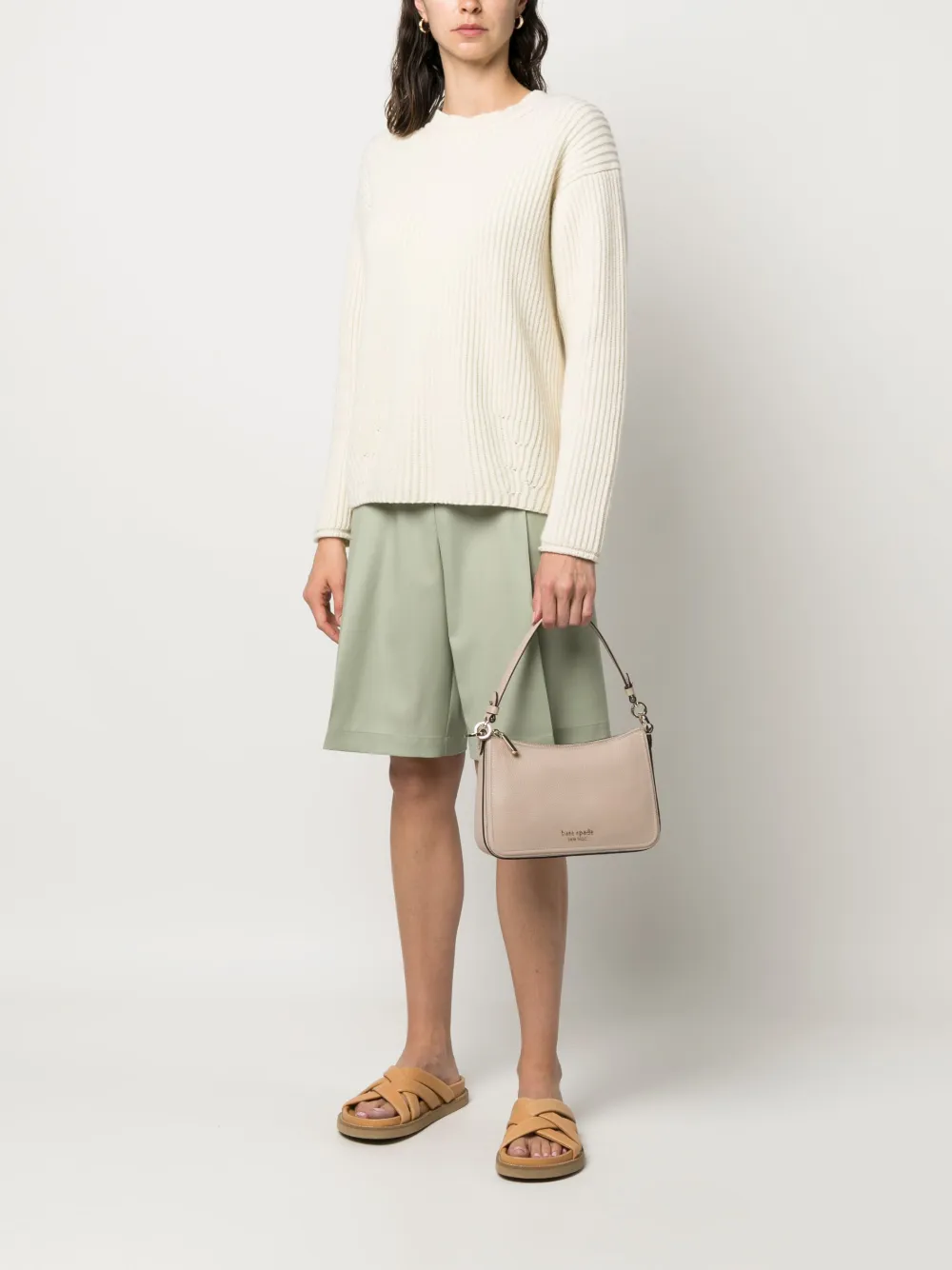 Kate Spade Shopper met logoplakkaat - Beige