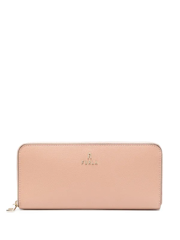 Furla logo plaque Leather Wallet Farfetch