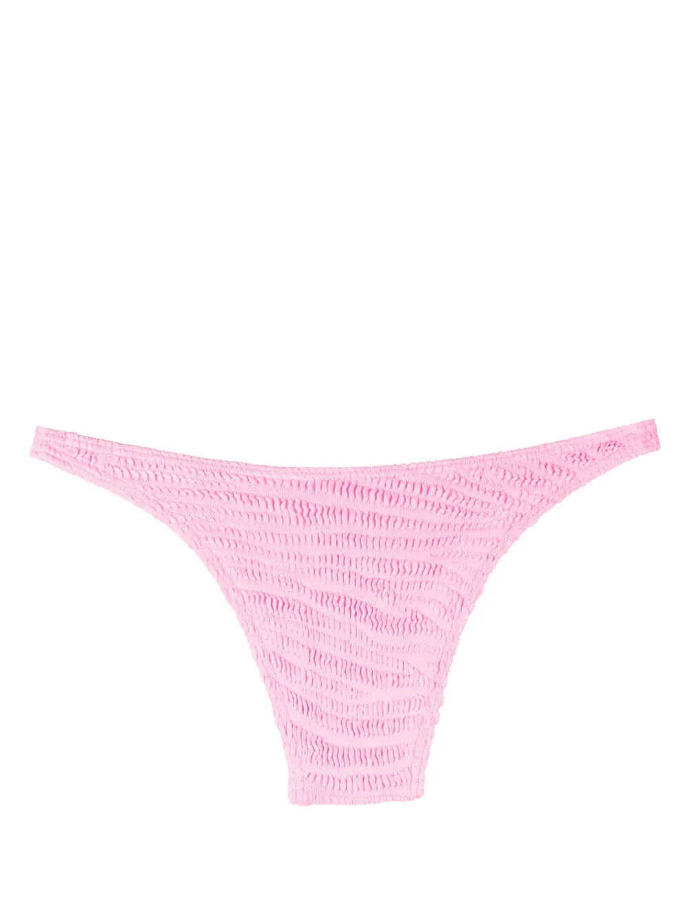 Bond-eye crinkled tiger-print bikini bottoms - Roze