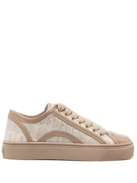 Furla - logo-print jacquard low-top sneakers