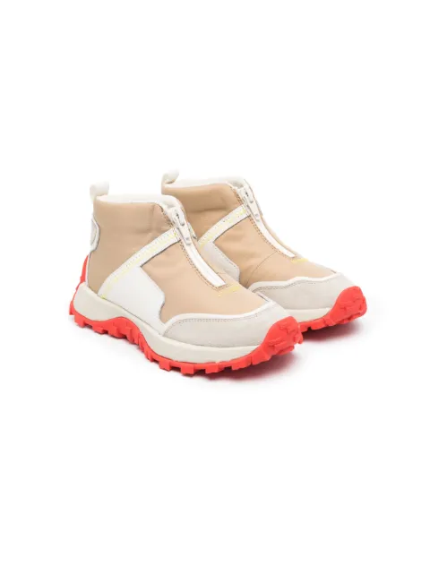 Camper Kids round-toe zipped boots