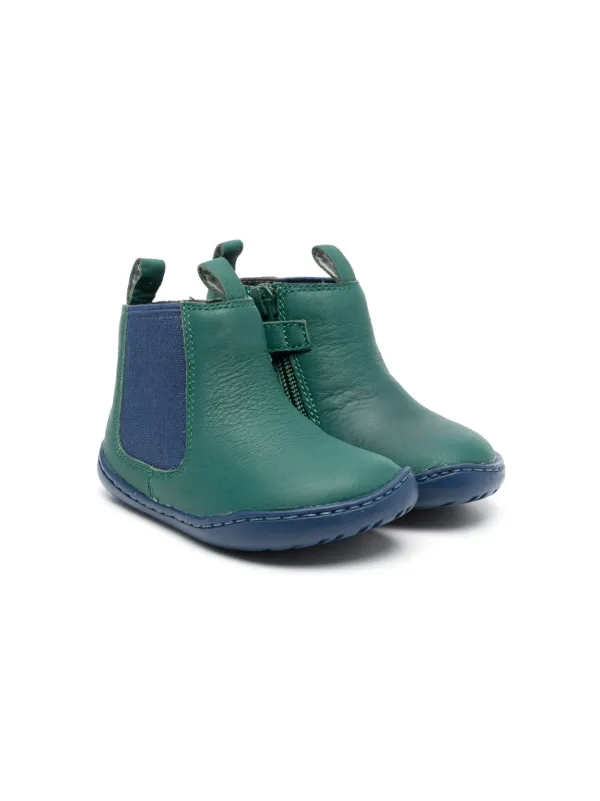 Camper Kids Peu Cami Leather Boots Green FARFETCH ZA
