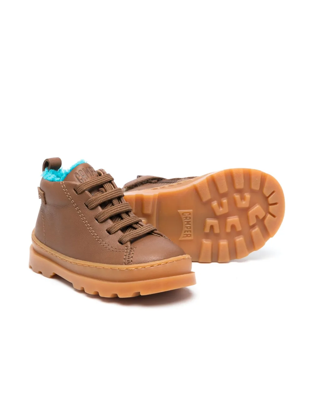 Camper Kids Brutus leren laarzen - Bruin