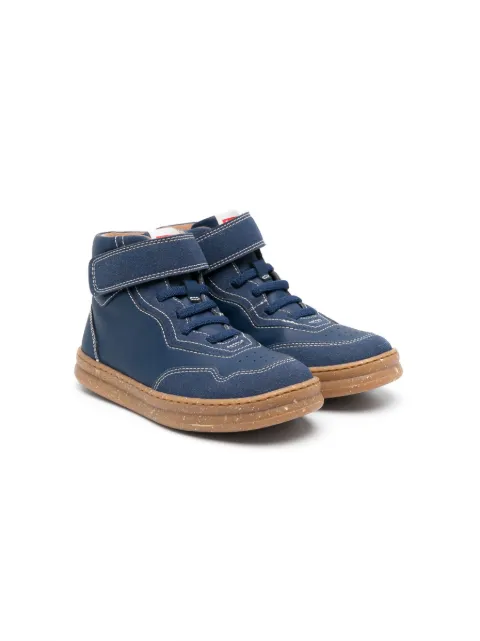 Camper Kids logo-patch lace-up sneakers