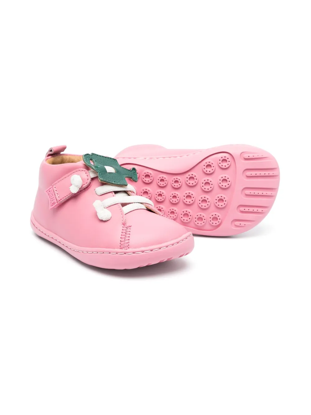 Image 2 of Camper Kids Peu Cami flower-appliqué sneakers