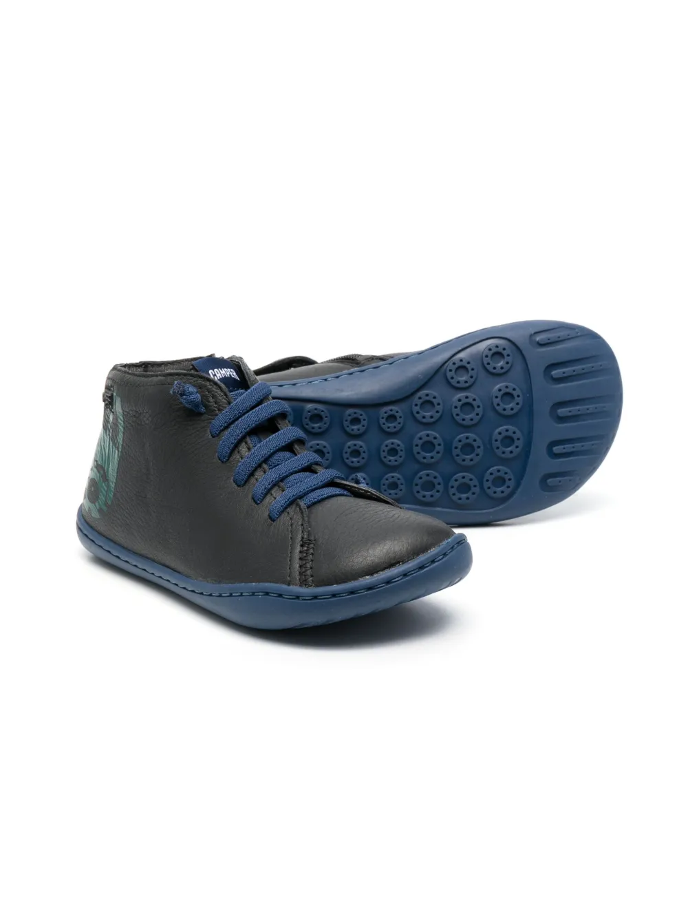 Camper Kids Leren sneakers - Zwart