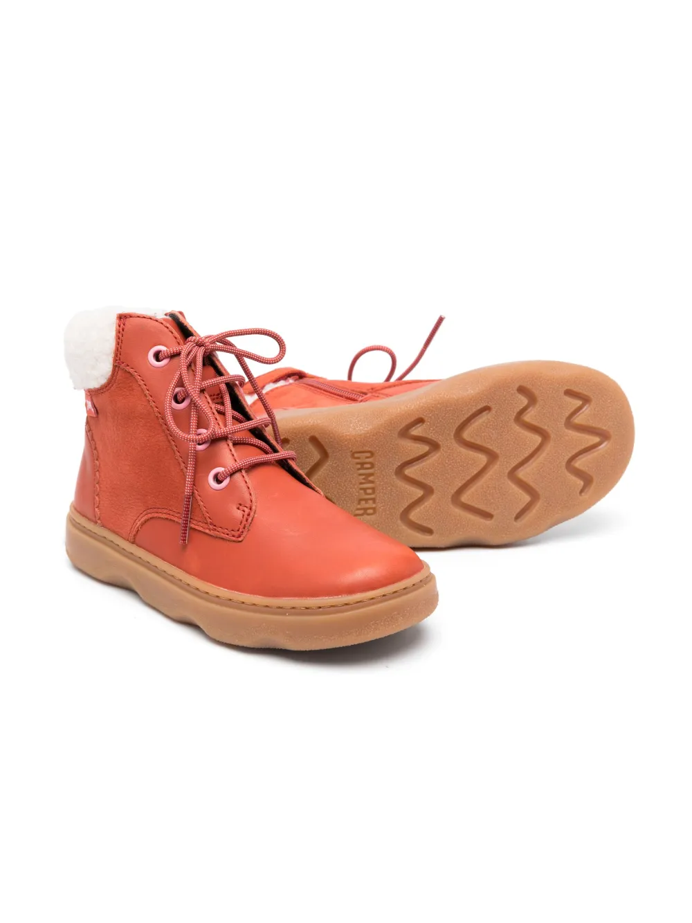 Image 2 of Camper Kids lace-up leather boots