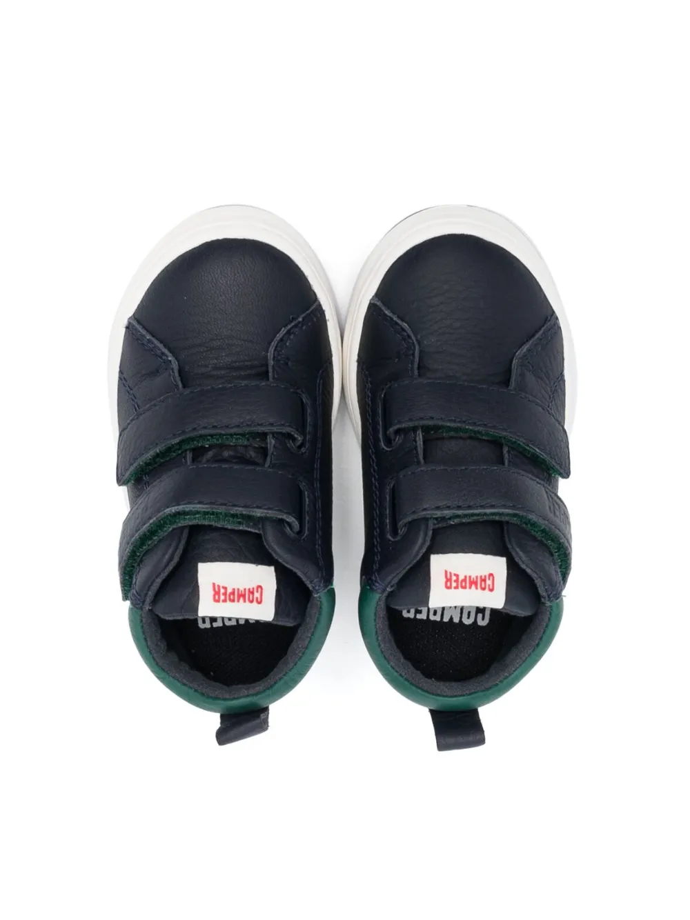  Camper Kids Runner Four Touch-strap Leather Sneakers - Blue 