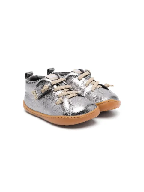 Camper Kids Peu Cami metallic-finish leather sneakers