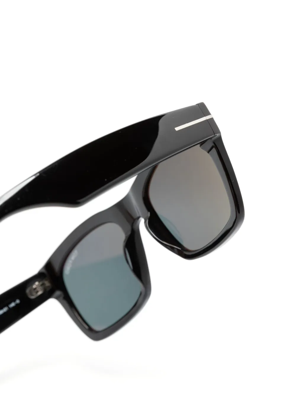 Shop Tom Ford Square-frame Tinted Lenses Sunglasses In Black