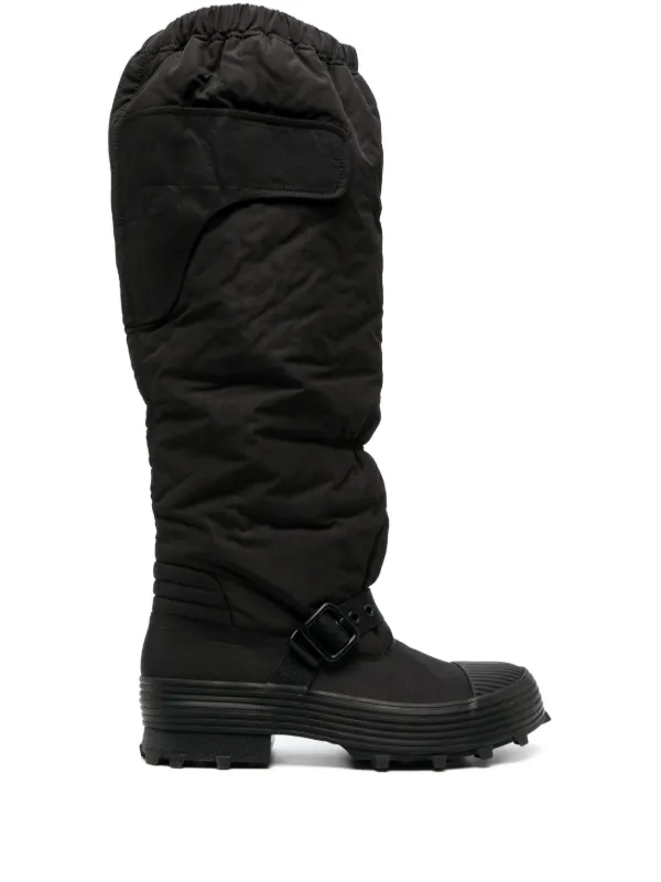 【関税込み】CAMPERLAB ブラック Traktori ブーツ Tracktori Black Boots for Unisex - Spring/Summer collection