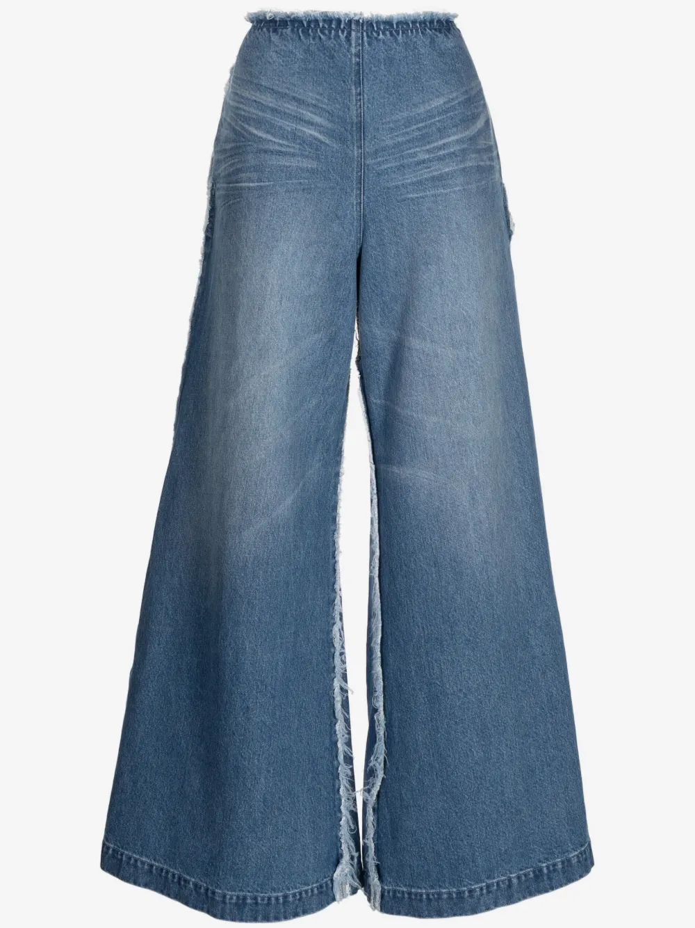 Ground Zero logo-patch cotton flared jeans | Blue | Image 1
