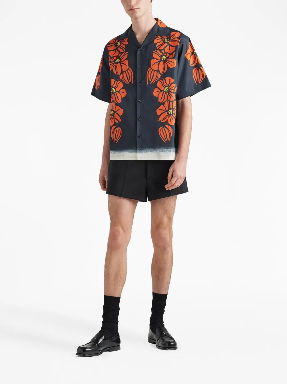 Prada store floral shirt