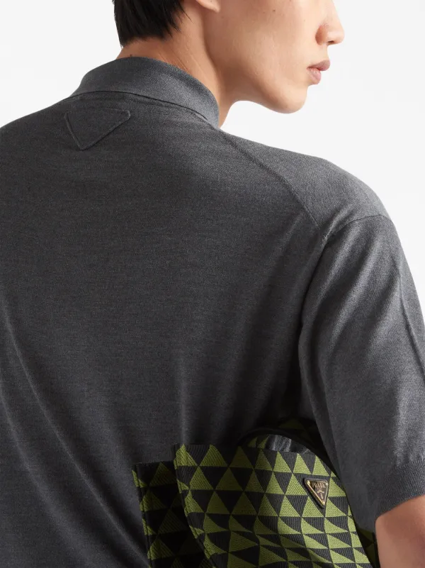 Prada シルク ポロシャツ | グレー | FARFETCH JP