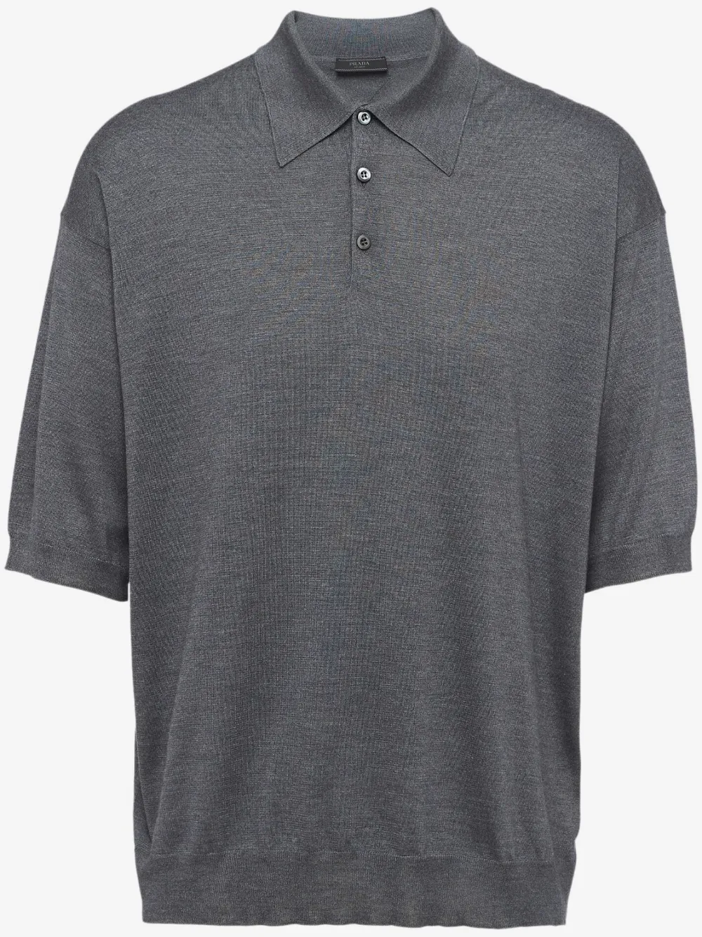 Prada polo de seda | gris | Image 1