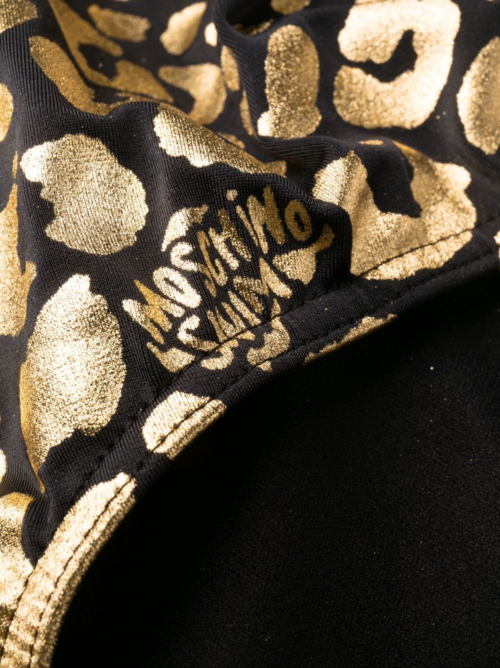 Moschino Zwembroek met luipaardprint Zwart