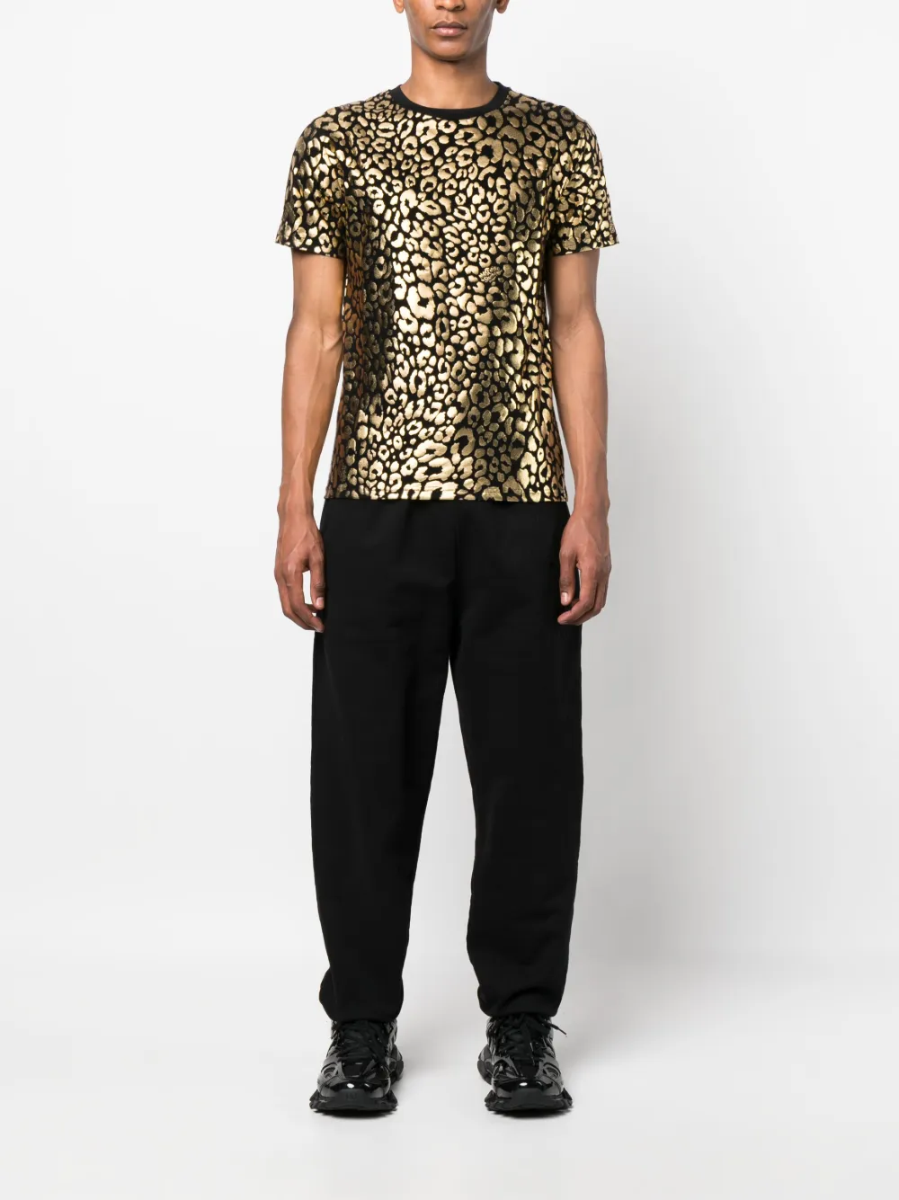 Moschino T-shirt met logoprint - Zwart