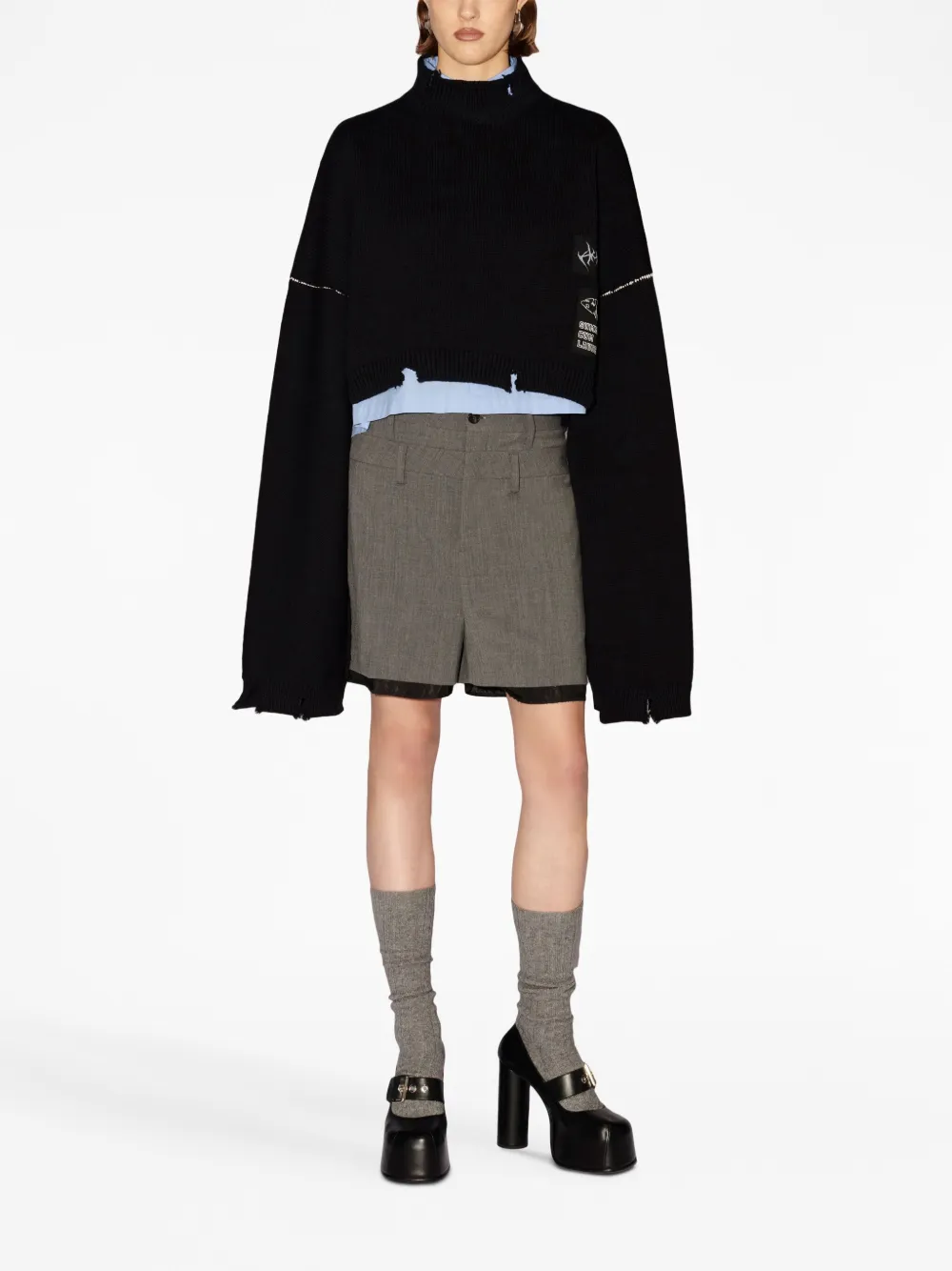 AMBUSH Trui met logopatch - Zwart