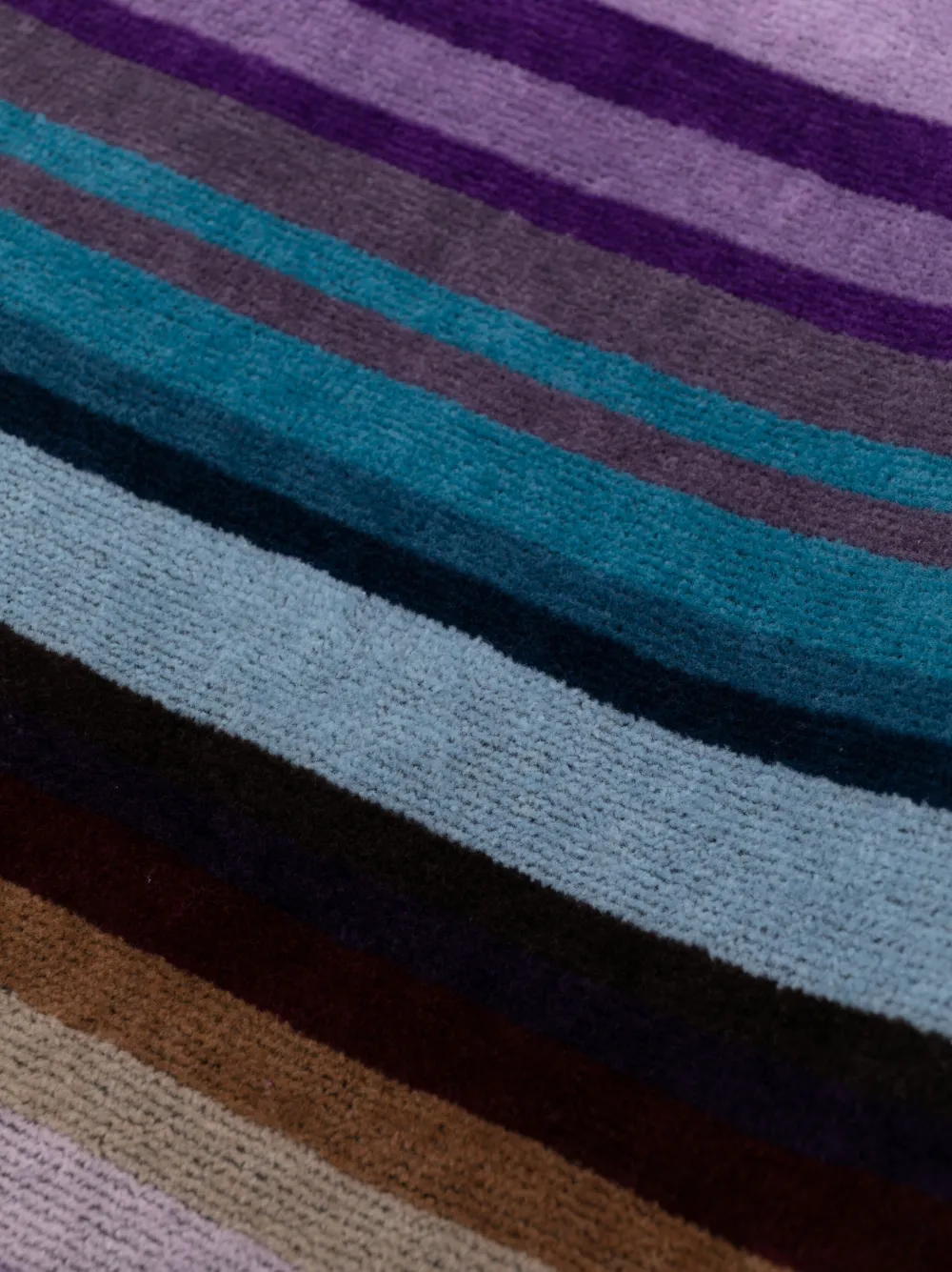 Missoni Home Cesar striped cotton beach towel - Zwart