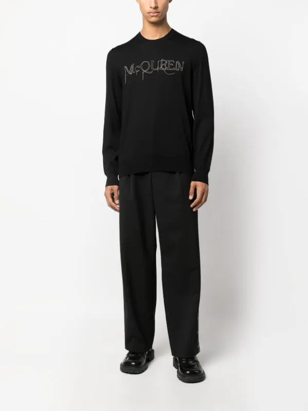 Alexander McQueen ロゴ プルオーバー | ブラック | FARFETCH JP